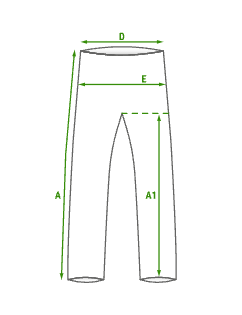 Velikostní tabulka - Dámské funkční spodky dlouhé bílá Bamboo Thermo
