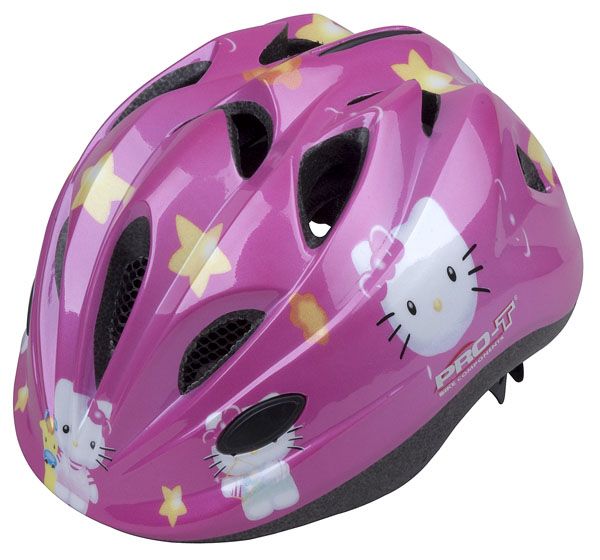 Dětská cyklistická helma PRO-T Plus Toledo In mold růžová Kitty