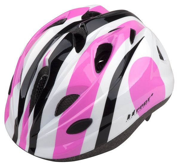 Dětská cyklistická helma PRO-T Plus Toledo In mold růžovo-bílá