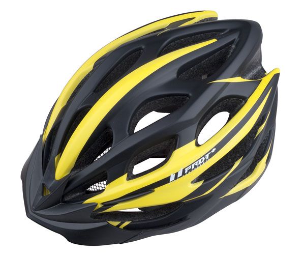 Cyklistická helma PRO-T Plus Alcazar In mold černo-žlutá