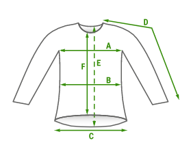 Velikostní tabulka - Dámské funkční triko s dlouhým rukávem a zipem Suspect Animal AQUARELLE černá
