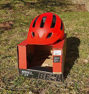 Cyklistická helma BELL Nomad 2 Mat Dark Red M/L