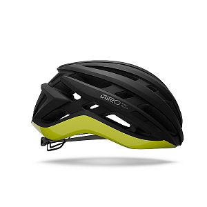 Cyklistická helma GIRO Agilis MIPS Mat Black/Gloss Hi Viz Yellow L