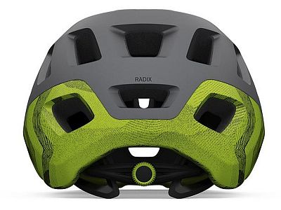 Cyklistická helma GIRO Radix Mat Metalic Black/Lime M