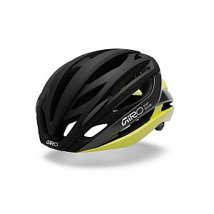 Cyklistická helma GIRO Syntax MIPS Mat Black/Gloss Hi Viz Yellow M
