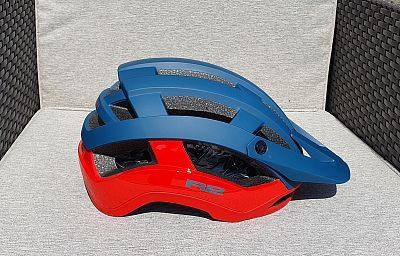 Cyklistická helma R2 CROSS modrá petrol/červená