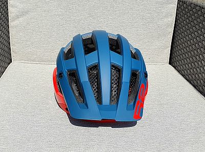 Cyklistická helma R2 CROSS modrá petrol/červená