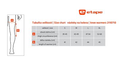 Cyklistické návleky na kolena Etape černá