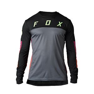 Cyklistický dres Fox Defend LS Jersey Cekt Black
