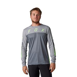 Cyklistický dres Fox Defend LS Jersey Cekt Light Grey