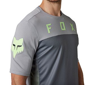 Cyklistický dres Fox Defend SS Jersey Cekt Black/Grey