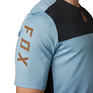 Cyklistický dres Fox Defend SS Jersey Gunmetal