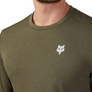 Cyklistický dres Fox Ranger Drirelease Md LS Jersey Tred Olive Green