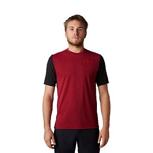 Cyklistický dres Fox Ranger Drirelease SS Jersey Race Bordeaux