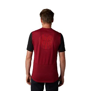 Cyklistický dres Fox Ranger Drirelease SS Jersey Race Bordeaux