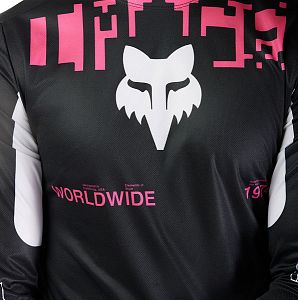 Cyklistický dres Fox Ranger LS Jersey Digi Image Black