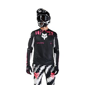 Cyklistický dres Fox Ranger LS Jersey Digi Image Black