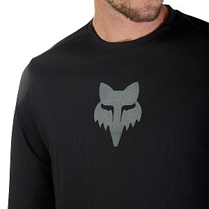 Cyklistický dres Fox Ranger LS Jersey Fox Head Black