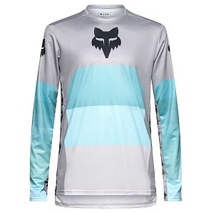 Cyklistický dres Fox Ranger LS Jersey Grid Steel Grey
