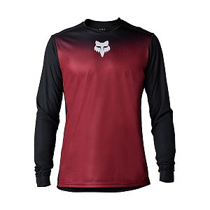 Cyklistický dres Fox Ranger LS Jersey Keel Bordeaux