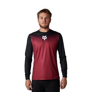 Cyklistický dres Fox Ranger LS Jersey Keel Bordeaux