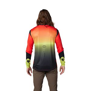 Cyklistický dres Fox Ranger LS Jersey Revise Red/Yellow