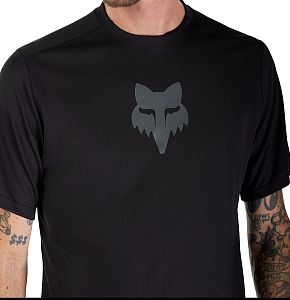 Cyklistický dres Fox Ranger SS Jersey Fox Head Black