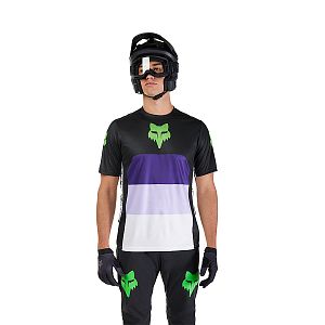Cyklistický dres Fox Ranger SS Jersey Grid Black
