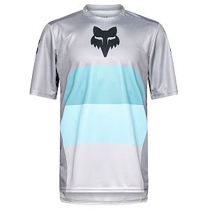 Cyklistický dres Fox Ranger SS Jersey Grid Steel Grey