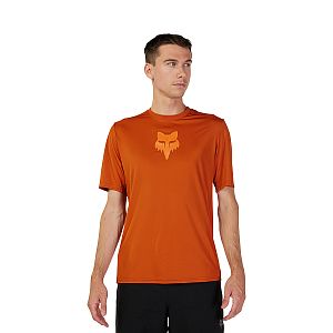 Cyklistický dres Fox Ranger SS Jersey Lab Head Burnt Orange