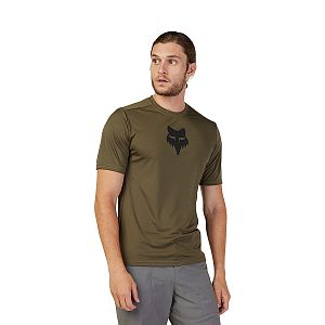 Cyklistický dres Fox Ranger SS Jersey Lab Head Olive Green