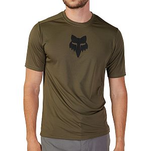 Cyklistický dres Fox Ranger SS Jersey Lab Head Olive Green