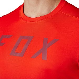 Cyklistický dres Fox Ranger SS Jersey Moth Race Fluorescent Red