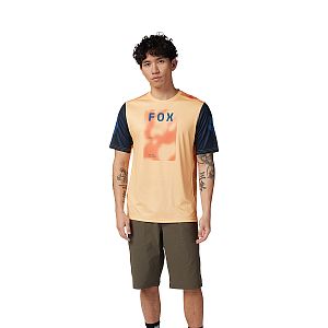 Cyklistický dres Fox Ranger SS Jersey Race Taunt Orange Sherbert