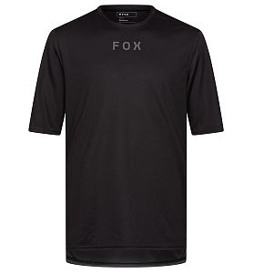 Cyklistický dres Fox Ranger SS Jersey Wordmark Black