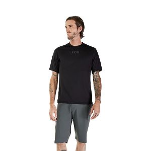 Cyklistický dres Fox Ranger SS Jersey Wordmark Black