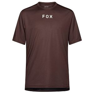 Cyklistický dres Fox Ranger SS Jersey Wordmark Cocoa