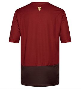 Cyklistický dres Fox Ranger SS Jersey Wordmark Rust