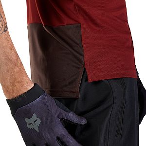 Cyklistický dres Fox Ranger SS Jersey Wordmark Rust