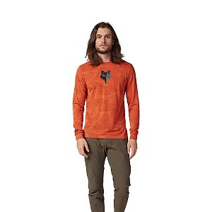 Cyklistický dres Fox Ranger Tru Dri LS Jersey Atomic Orange