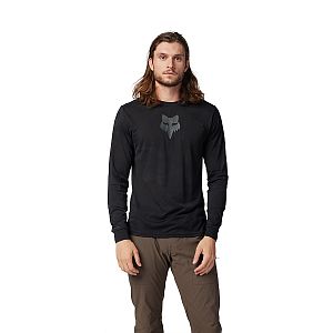 Cyklistický dres Fox Ranger Tru Dri LS Jersey Black