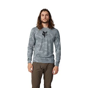 Cyklistický dres Fox Ranger Tru Dri LS Jersey Cloud Grey