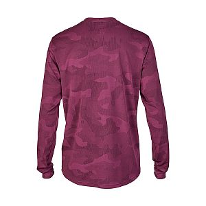 Cyklistický dres Fox Ranger Tru Dri LS Jersey Sangria