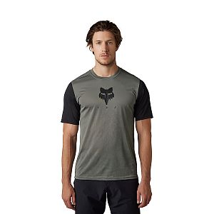 Cyklistický dres Fox Ranger Tru Dri SS Jersey Pewter