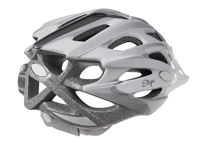 Dámská cyklistická helma Etape Venus bílá/stříbrná