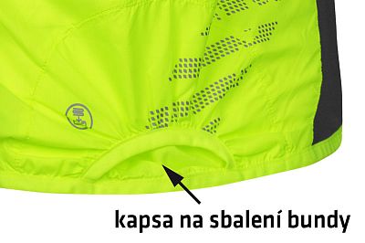 Dámská cyklistická větrovka Etape Gloria 2.0 žlutá fluo/antracit