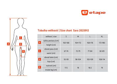 Dámské cyklistické kalhoty Etape Sara černá/růžová