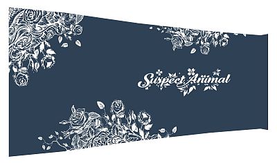 Dámské cyklistické návleky na ruce Suspect Animal Flowers Dark blue