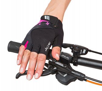 Dámské cyklistické rukavice Etape Ambra černá/růžová