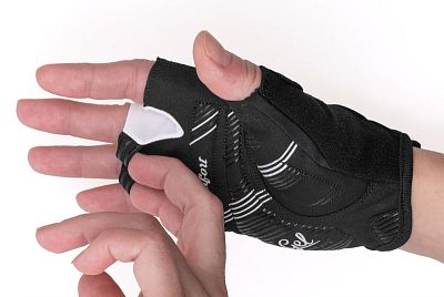 Dámské cyklistické rukavice Etape Liana bílá/růžová